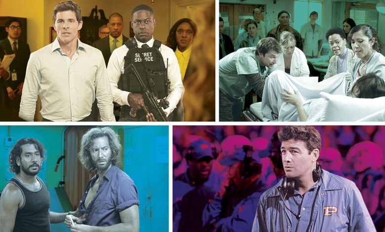 Clockwise from top left: Paradise, ER, Friday Night Lights and Lost