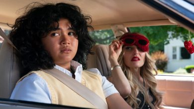 An awkward high school senior (Sam Morelos, left) hires an exotic dancer (Chloe Fineman) to help seduce her longtime crush before graduation, leading to unexpected friendship and lessons in self-confidence, acceptance, and adulthood.