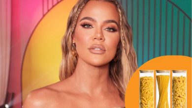 Khloe Kardashian and pasta storage containers