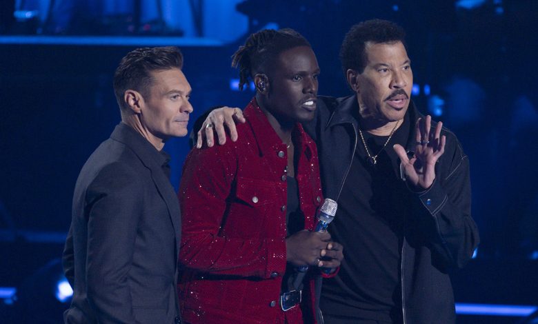 Ryan Seacrest, Jamal Roberts and Lionel Richie on American Idol