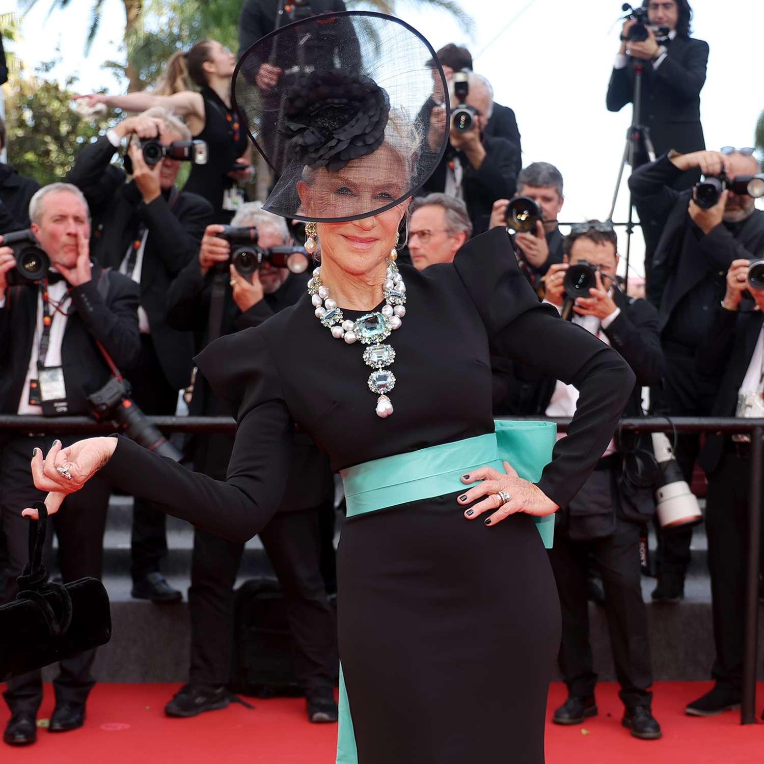 Helen Mirren attends the "La Venue De L'avenir" (Colours Of Time) red carpet at the 78th annual Cannes Film Festival