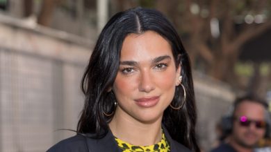 Dua Lipa’s Grand Prix Manicure Combines Two of the Chicest Nail Trends of the Summer