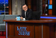 The Late Show with Stephen Colbert during Monday’s January 20, 2025 show.