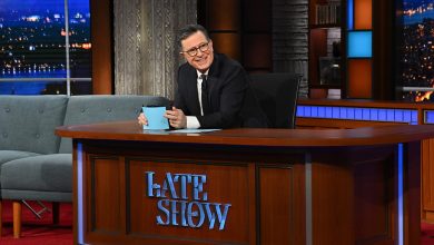 The Late Show with Stephen Colbert during Monday’s January 20, 2025 show.