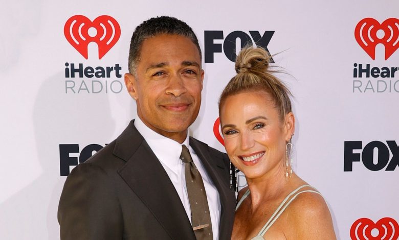 T.J. Holmes hints he's married Amy Robach with telling one-word comment