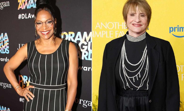 Audra McDonald attends the 2025 Drama League Awards at The Ziegfeld Ballroom on May 16, 2025; Patti LuPone attends the New York screening of