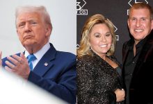 Donald Trump and Todd and Julie Chrisley