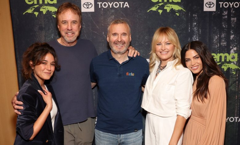Emmanuelle Chriqui, Kevin Nealon, Philip Rosenthal, Malin Akerman and Jenna Dewan attend the Environmental Media Association IMPACT Summit 2025 Day 1, presented by Toyota, at Pendry West Hollywood on May 8.