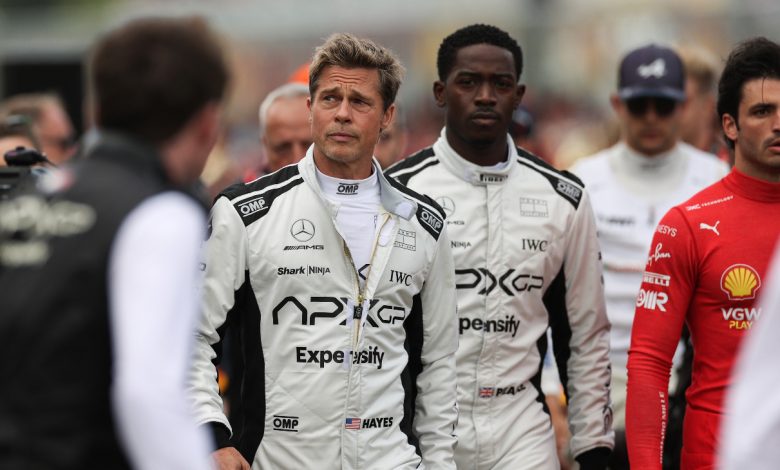 Brad Pitt and Damson Idris, stars of the upcoming Formula One based movie,