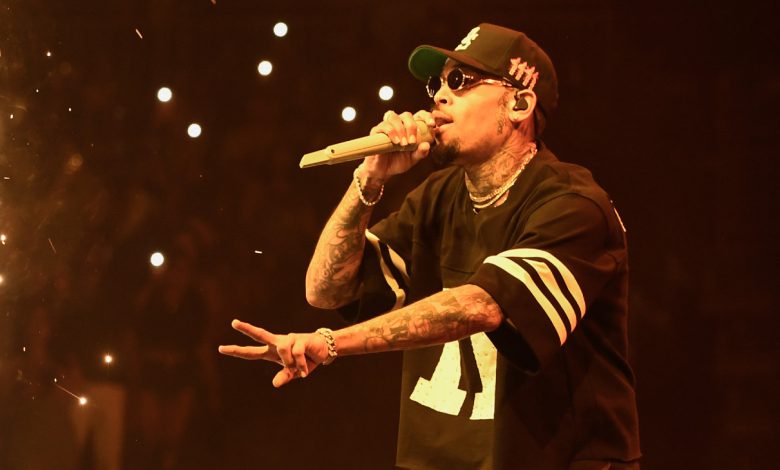 Chris Brown performing in Las Vegas last year.