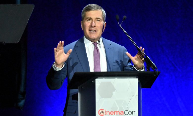 Charles Rivkin, chairman and CEO of the Motion Picture Association, speaks onstage during CinemaCon 2025.