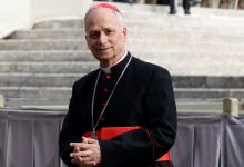 Cardinal Robert Francis Prevost at Pope Francis