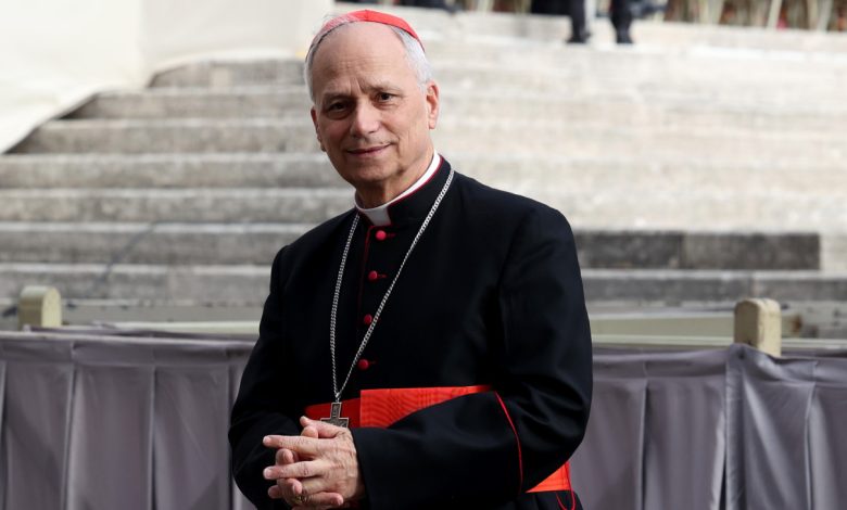 Cardinal Robert Francis Prevost at Pope Francis
