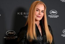 Nicole Kidman poses at a Cannes event sponsored by Kering.