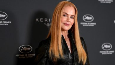 Nicole Kidman poses at a Cannes event sponsored by Kering.