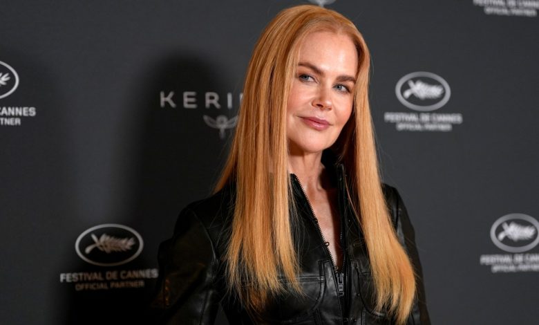 Nicole Kidman poses at a Cannes event sponsored by Kering.