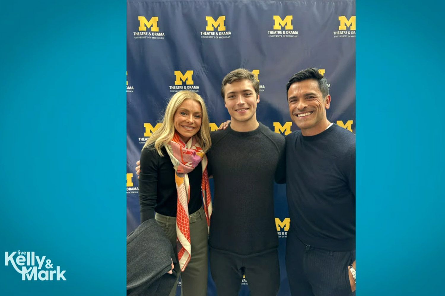 Kelly Ripa and Mark Consuelos at Son's College Graduation at Michigan 