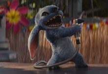 (L-R) Stitch in Disney’s live-action Lilo and Stitch