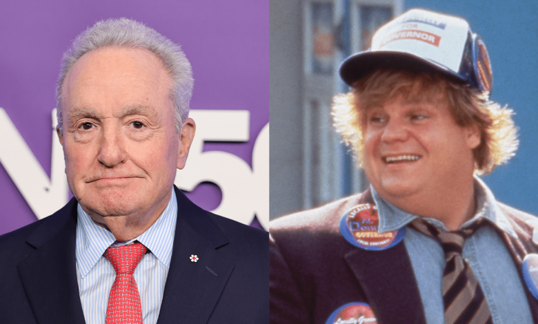 Lorne Michaels; Chris Farley in 1996