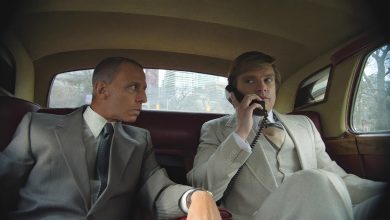 THE APPRENTICE, from left: Jeremy Strong as Roy Cohn, Sebastian Stan as Donald Trump, 2024.