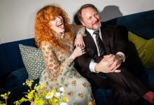 Natasha Lyonne and Rian Johnson attend the premiere of ‘Poker Face.’