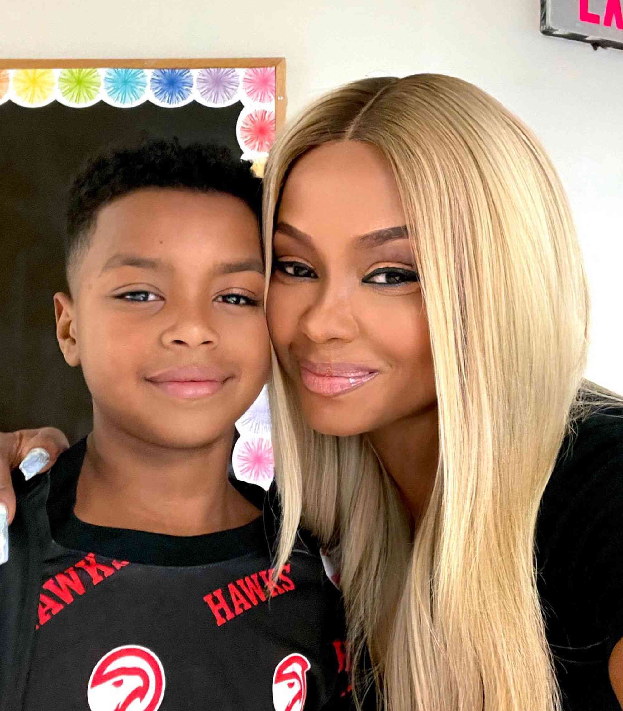Phaedra Parks with her son, Dylan Nida.