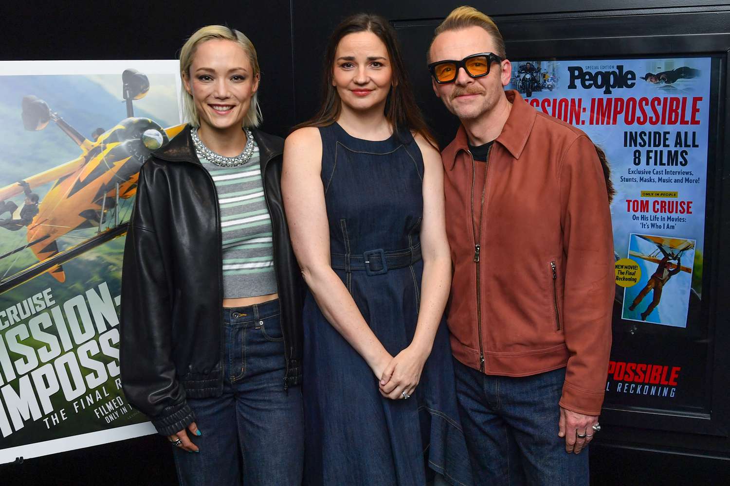 PEOPLE's Mission: Impossible The Final Reckoning Screening at Paramount Screening Room, New York, USA - 21 May 2025 Caption Pom Klementieff, Charlotte Triggs and Simon Pegg