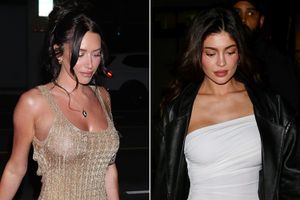 Anastasia Karanikolaou and Kylie Jenner is seen on June 08, 2024 in Los Angeles, California.