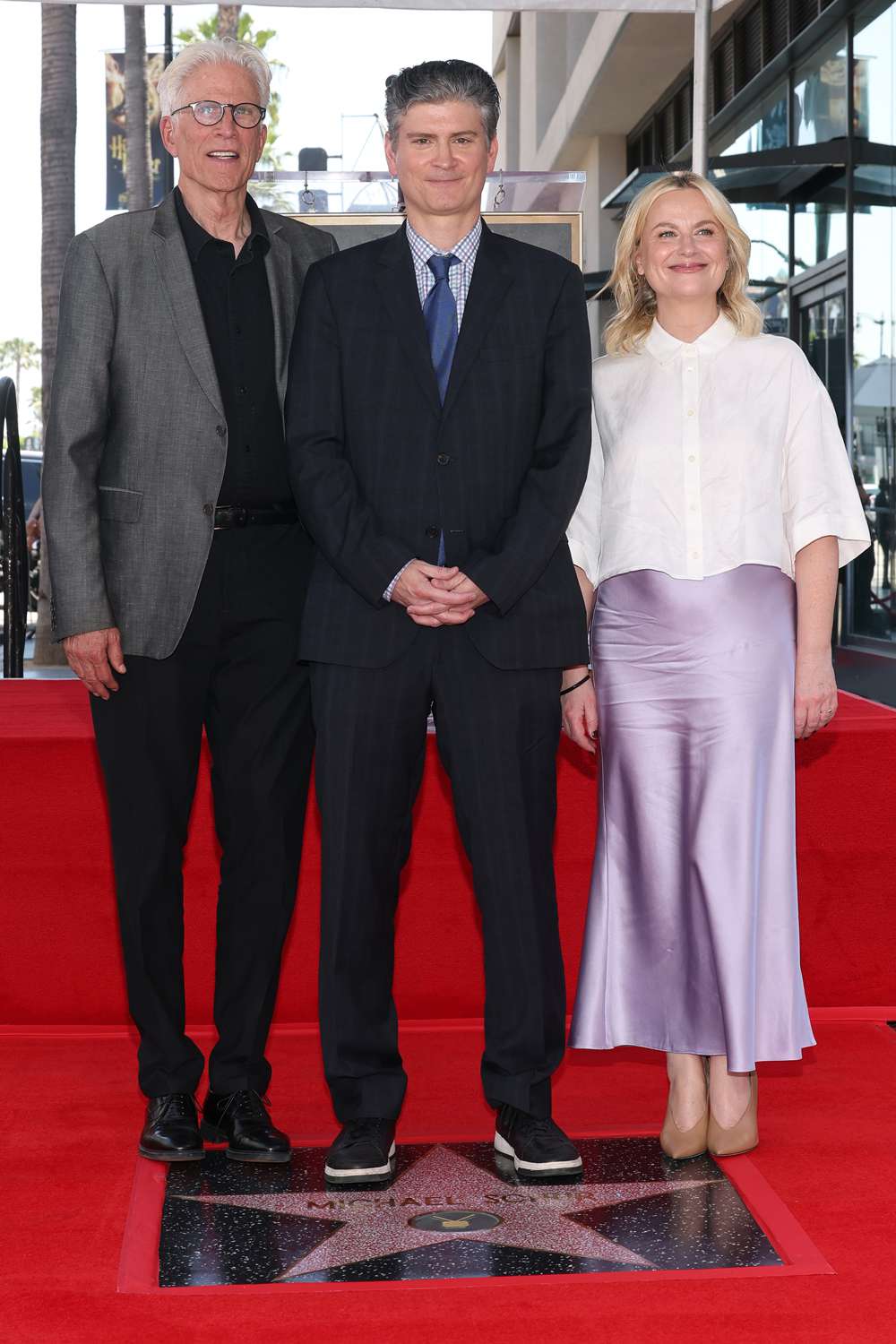 Ted Danson, Michael Schur and Amy Poehler