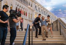 The last two episodes of The Studio, including this scene featuring an out-of-his-mind high Bryan Cranston, were shot at The Venetian in Las Vegas.