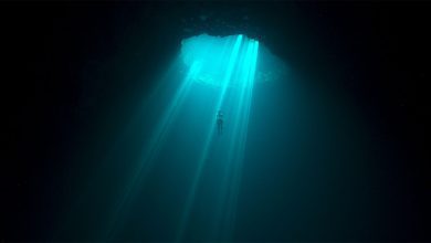 Alessia Zecchini appears in a still from The Deepest Breath