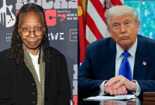 Whoopi Goldberg and Donald Trump