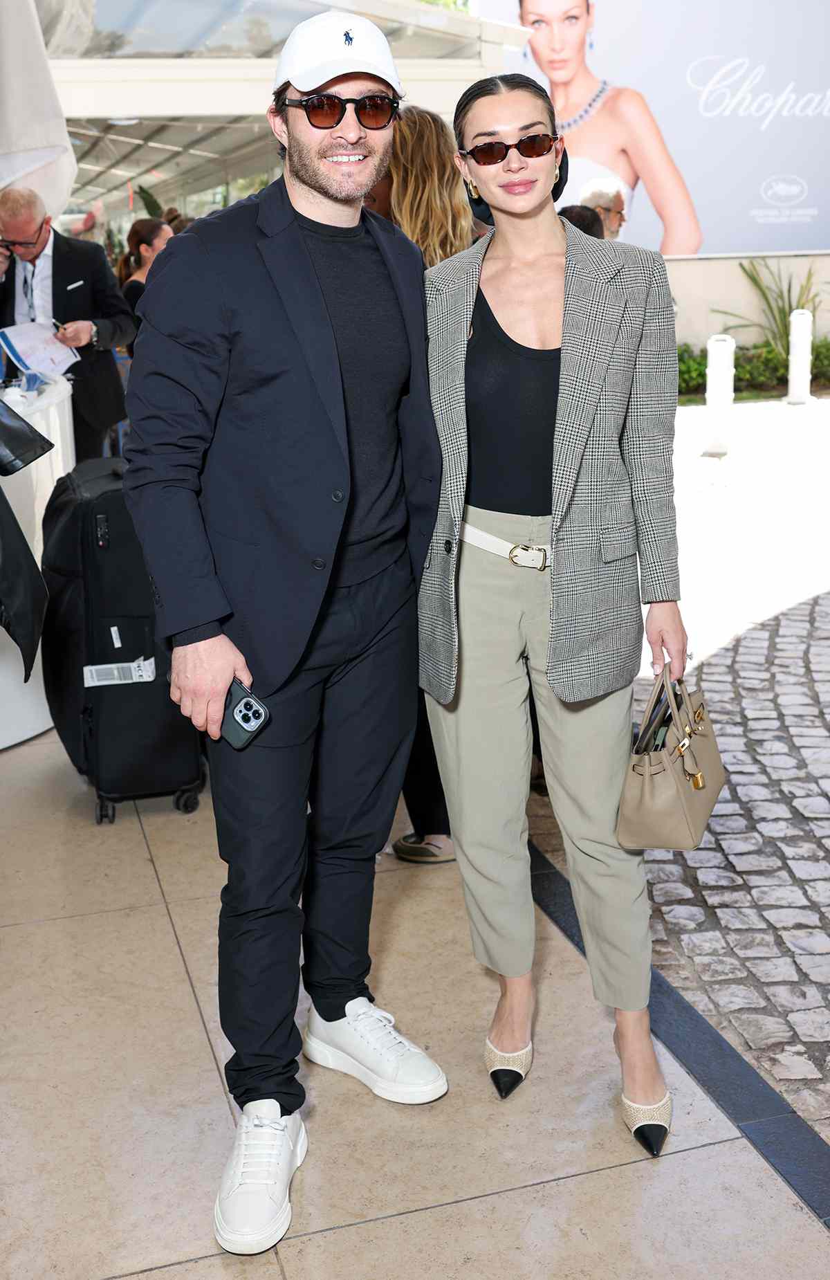  Amy Jackson and Ed Westwick are seen at Hotel Martinez during day ten of the 78th Cannes Film Festival