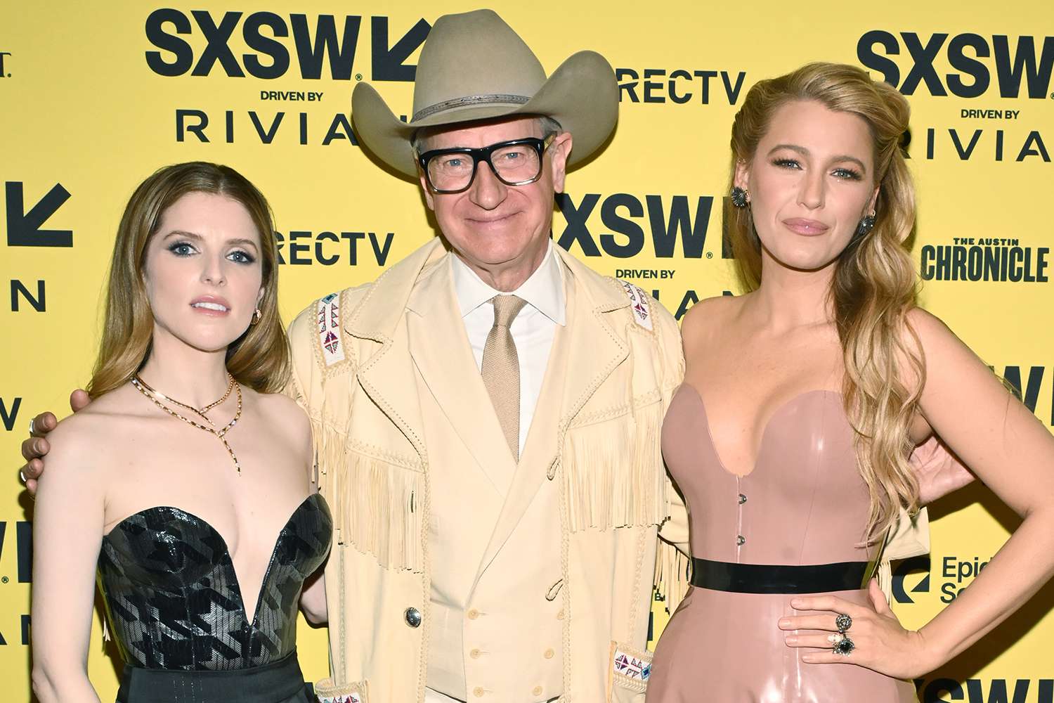 Anna Kendrick, Paul Feig, and Blake Lively at the 'Another Simple Favor' premiere