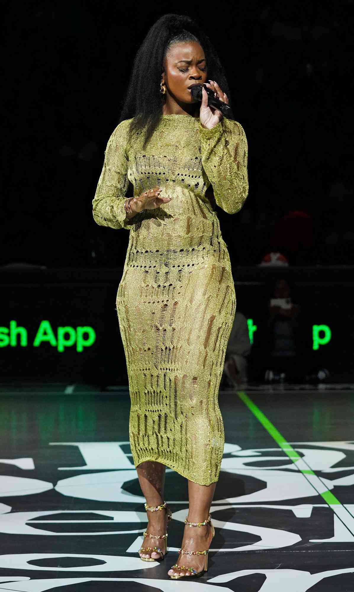 May 22, 2025: WNBA's Atlanta Dream in partnership with CashApp and Playa Society unveiled a powerful first-of-its-kind statement court to kick off their home season at State Farm Arena. The sold-out game brough major energy with a record 17,044 attendance and halftime performance by Grammy-nominated artist, Ari Lennox.
