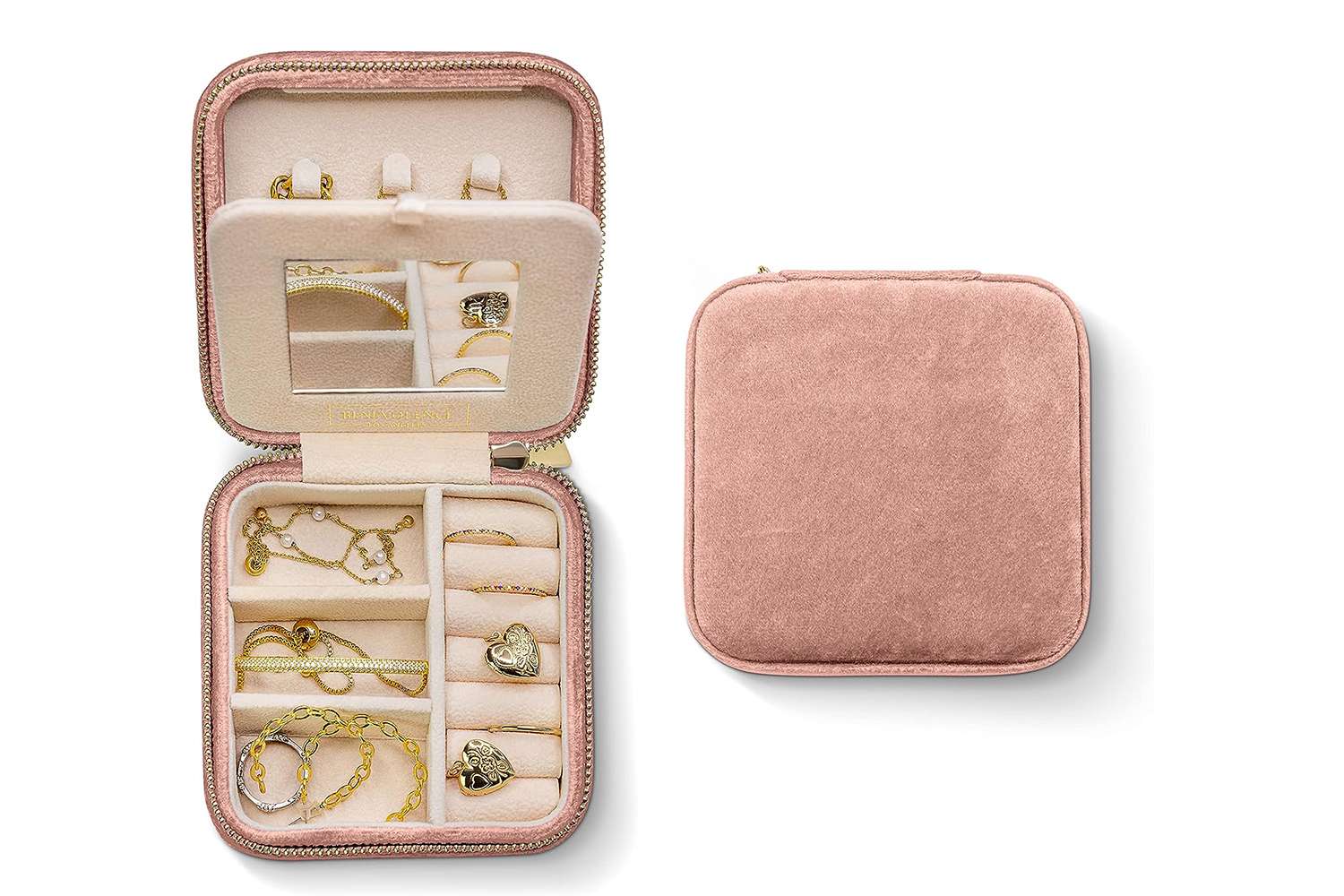 Amazon Benevolence LA Plush Velvet Travel Jewelry Storage Box
