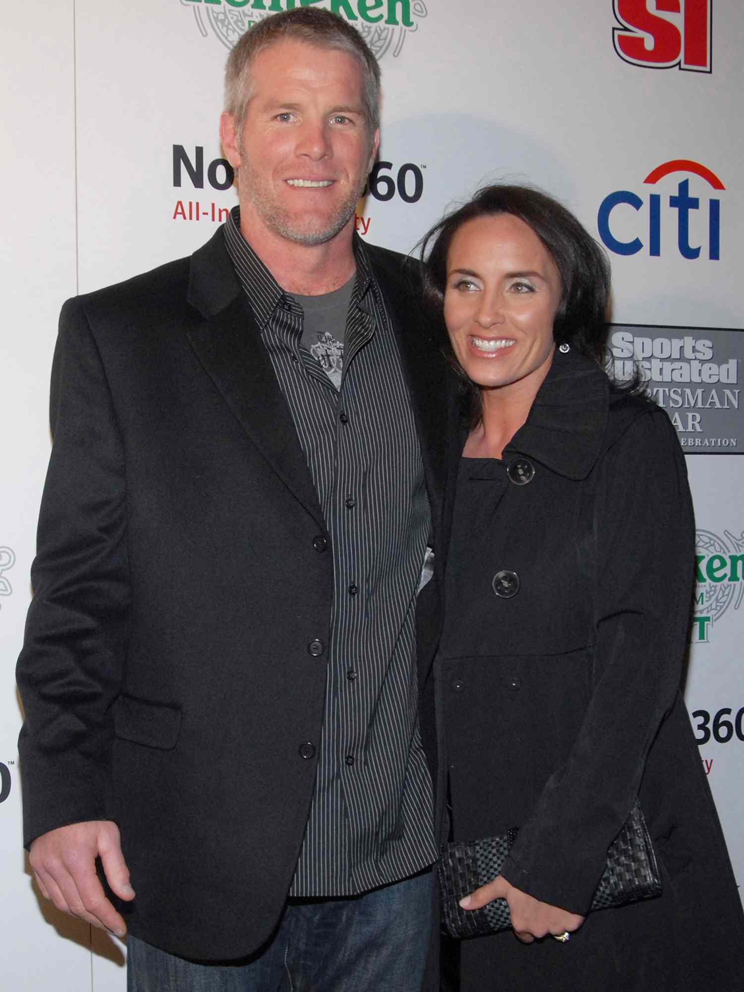 Brett Favre and Deanna Favre at the Sports Illustrated Sportsman Of The Year event on December 4, 2007 in New York City. 