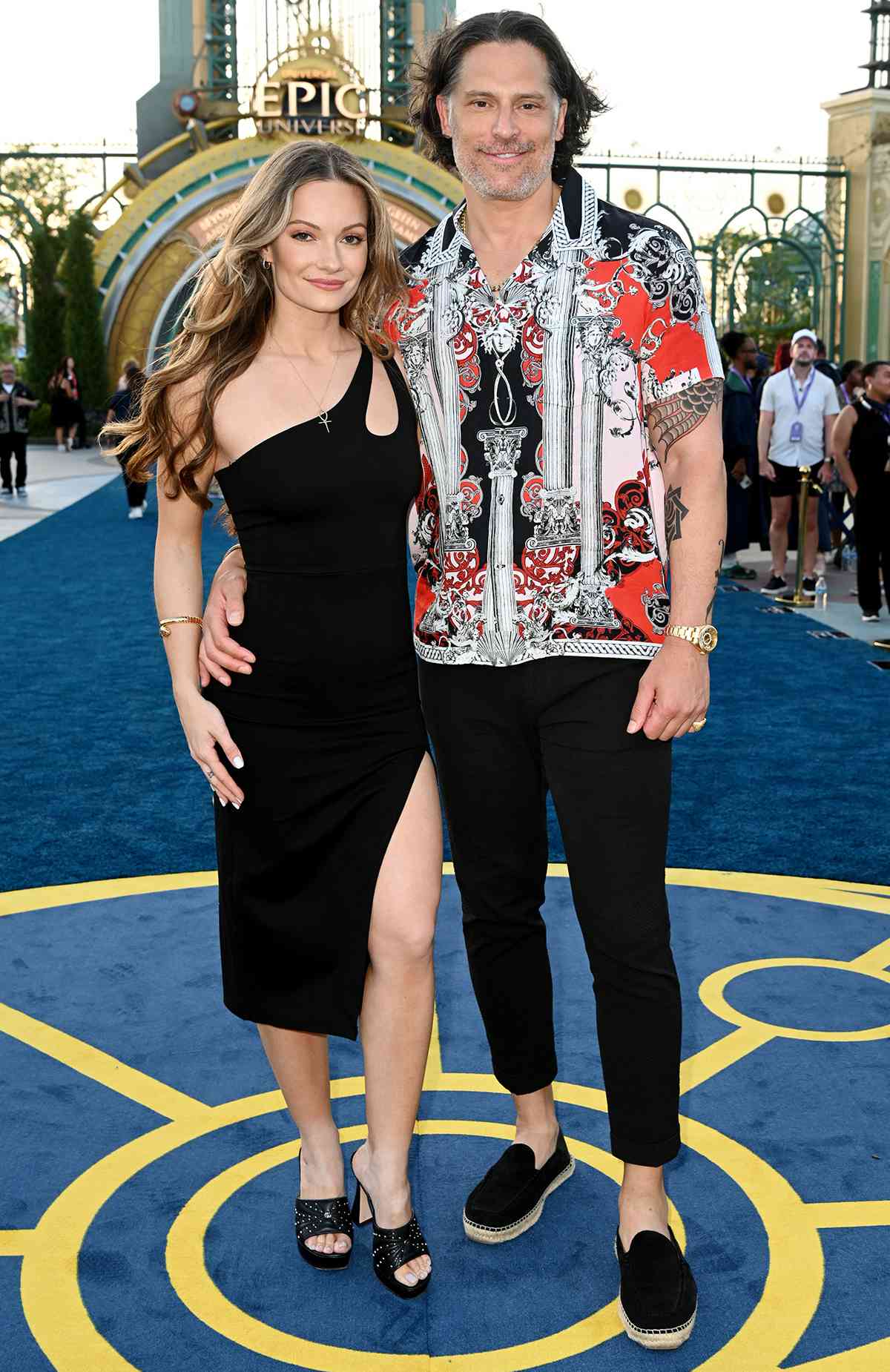 Caitlin O'Connor and Joe Manganiello attend the Universal Orlando Resort Celebrates Grand Opening of Much-Anticipated Fourth Theme Park, Universal Epic Universe at Universal Epic Universe