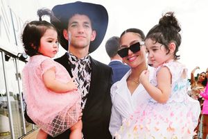 Cassie Ventura and Alex Fine with daughters Frankie and Sunny.