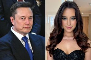 Elon Musk arrives for US President Donald Trump's address to a joint session of Congress in the House Chamber of the US Capitol in Washington, DC, on March 4, 2025. Ashley St. Clair poses for a photo in December 2024.