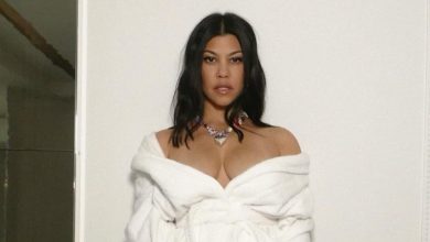 Kourtney Kardashian is a blushing bride in unseen courthouse wedding photos
