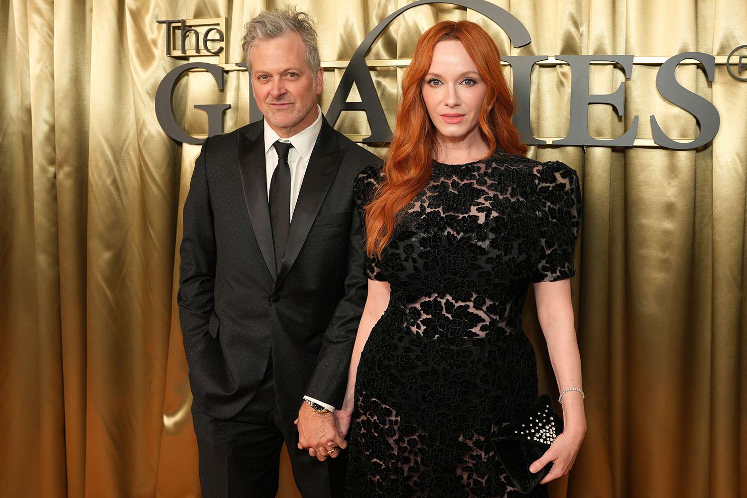 George Bianchini and Christina Hendricks attend the Alliance for Women in Media Foundation's 50th Annual Gracie Awards
