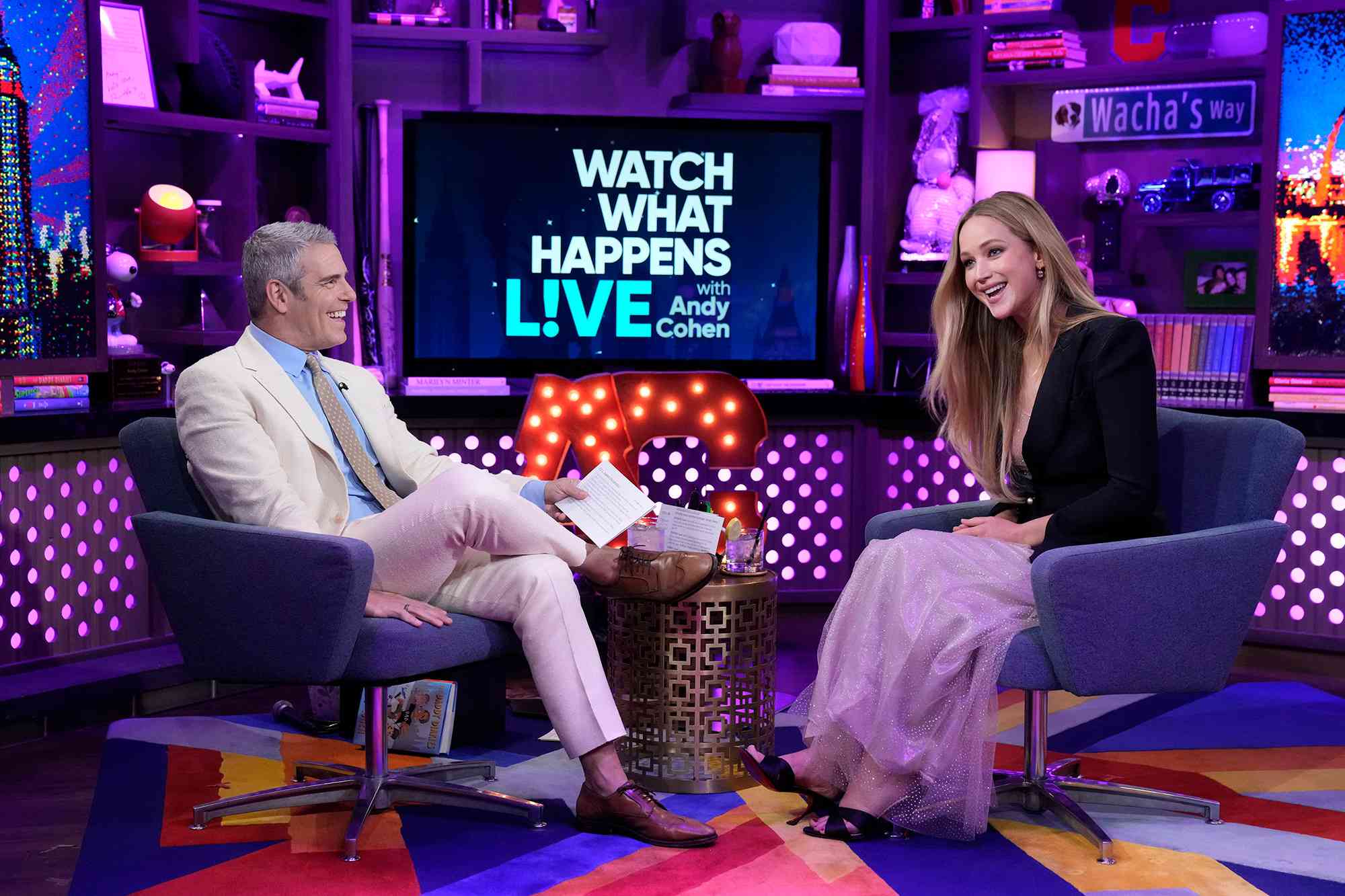 Jennifer Lawrence on 'WATCH WHAT HAPPENS LIVE WITH ANDY COHEN' 
