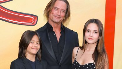 Josh Holloway (C) and his kids arrive at the Los Angeles premiere of Max Original Series