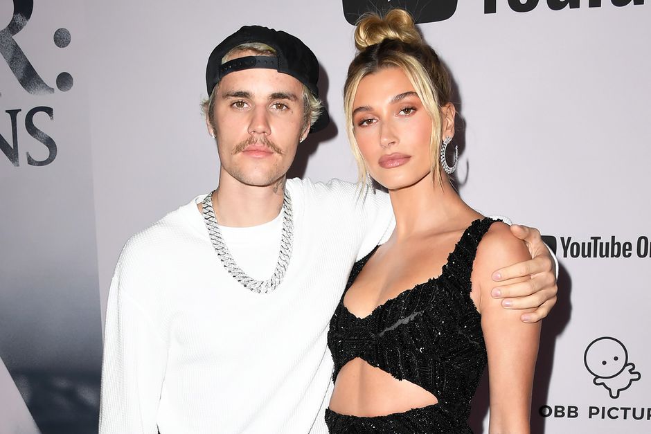 Justin Bieber and Hailey Bieber attend the premiere of YouTube Originals' "Justin Bieber: Seasons" at Regency Bruin Theatre on January 27, 2020 in Los Angeles, California