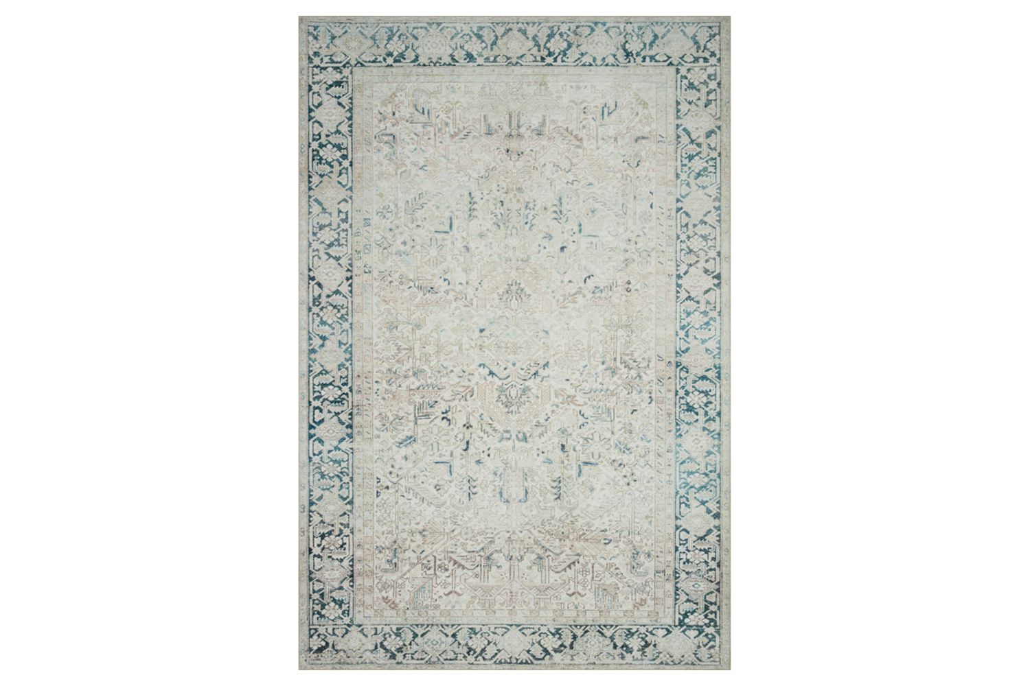 Wayfair Magnolia Home by Joanna Gaines x Loloi Lenna Natural / Denim Area Rug