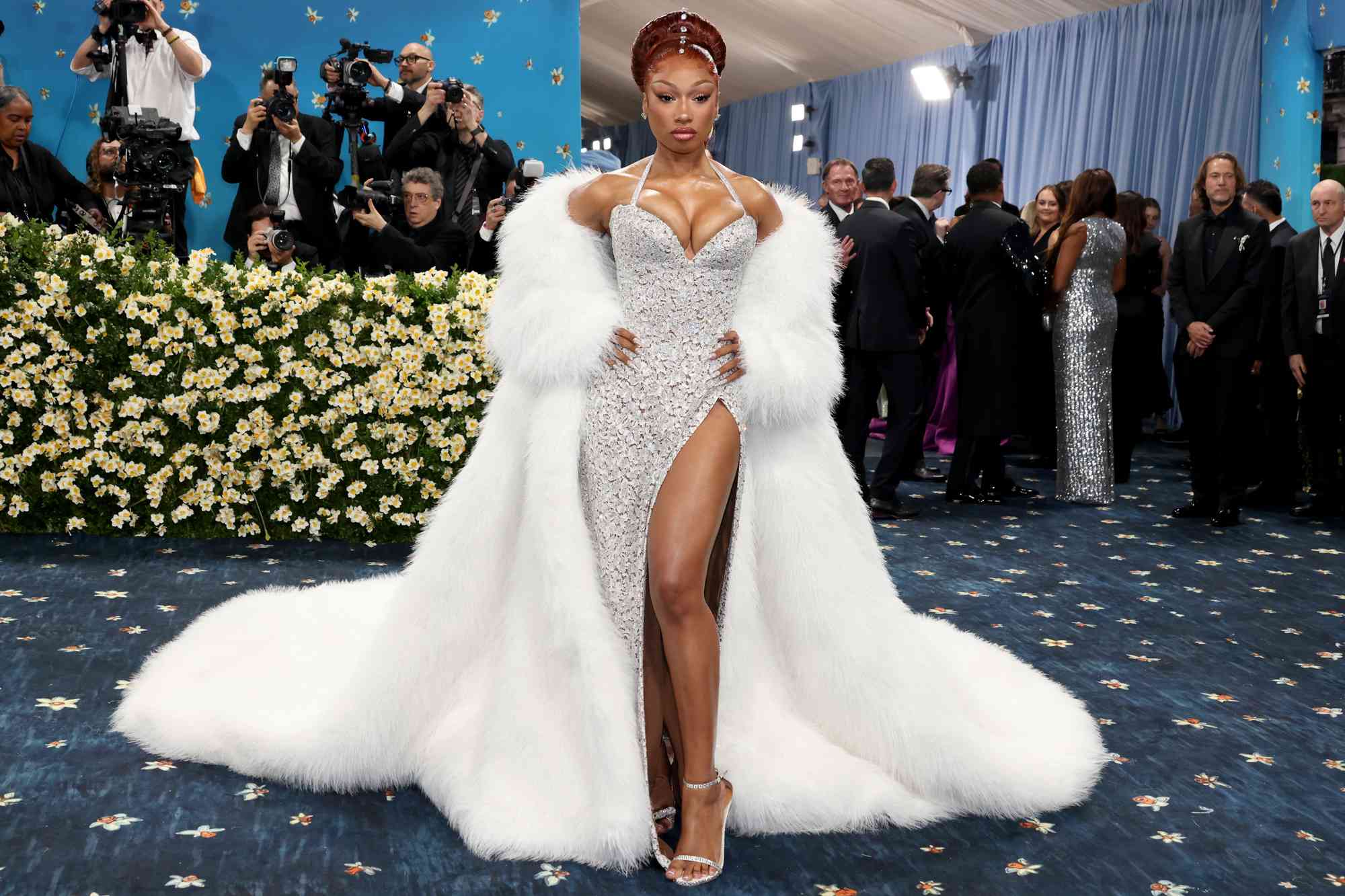Megan Thee Stallion attends the 2025 Met Gala Celebrating "Superfine: Tailoring Black Style" at Metropolitan Museum of Art on May 05, 2025 in New York City.