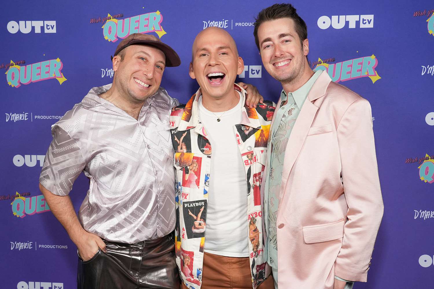 Michael Henry, Trixie Mattel and Tim Murray attend Wish You Were Queer Premiere Screening and Party at Beaches Tropicana, on Thur. May 22nd in West Hollywood.