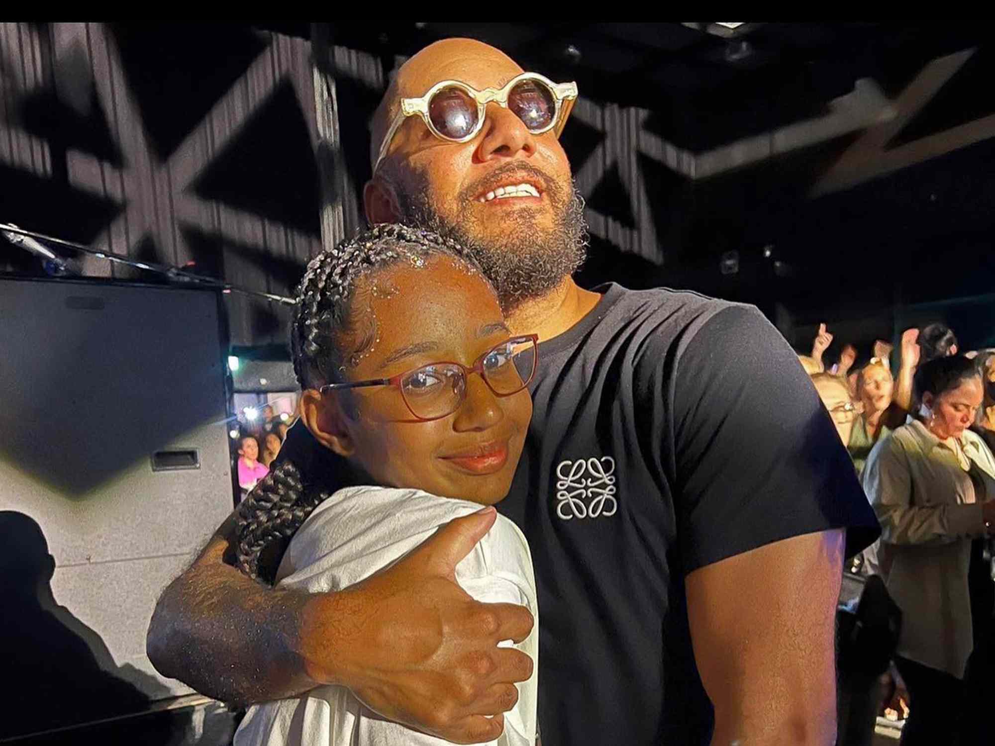 Swizz Beatz and his daughter Nicole