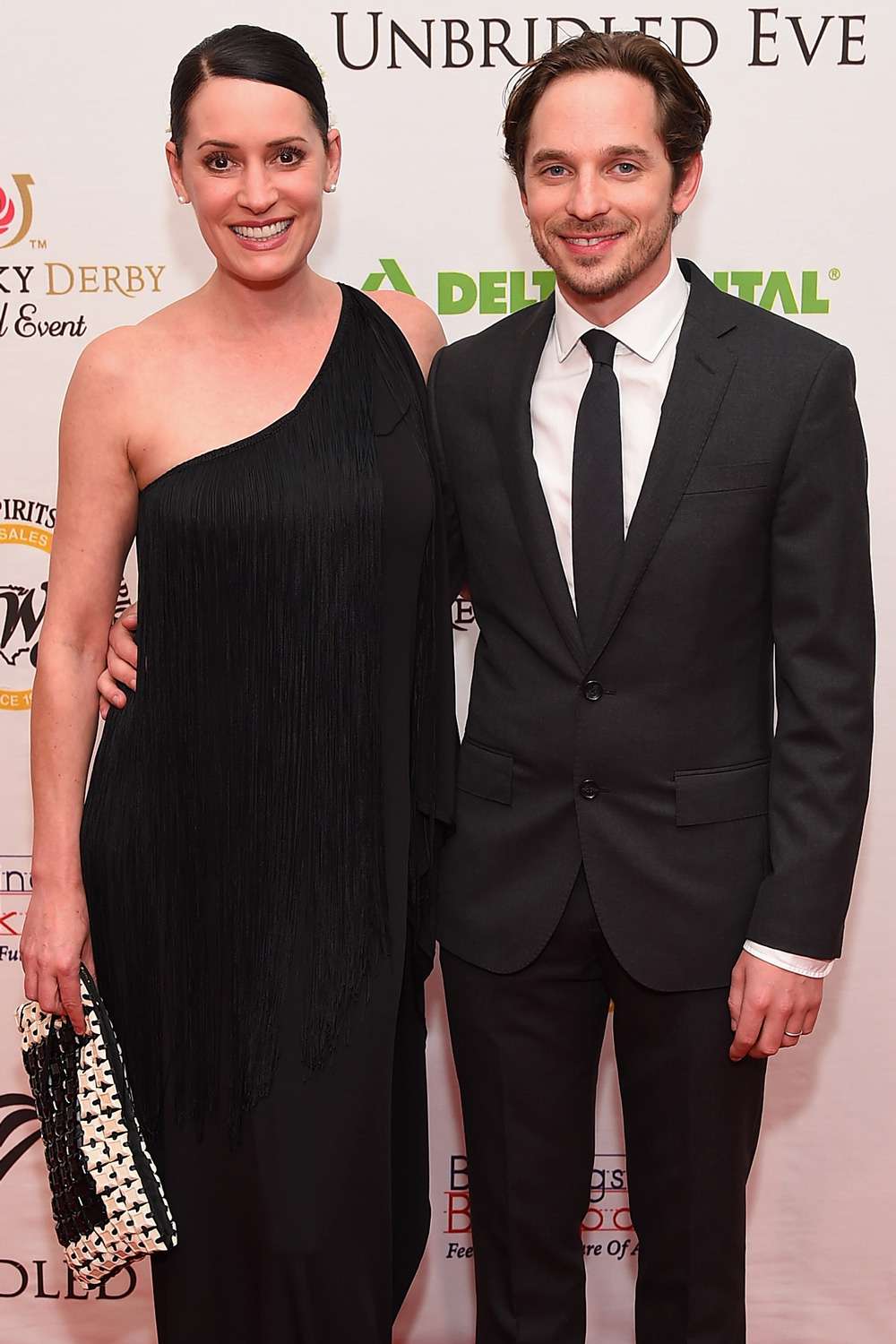 Actress Paget Brewster and musician Steve Damstra attend the 141st Kentucky Derby - Unbridled Eve Gala at Galt House Hotel & Suites on May 1, 2015 in Louisville, Kentucky.